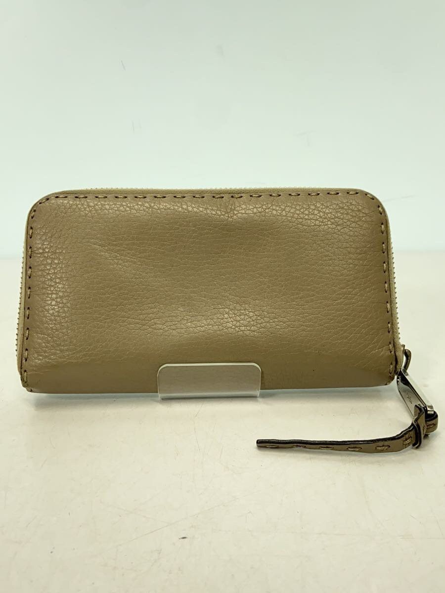 Fendi Fendi Leather Long Wallet Beige Size ONE SIZE - 2 Thumbnail