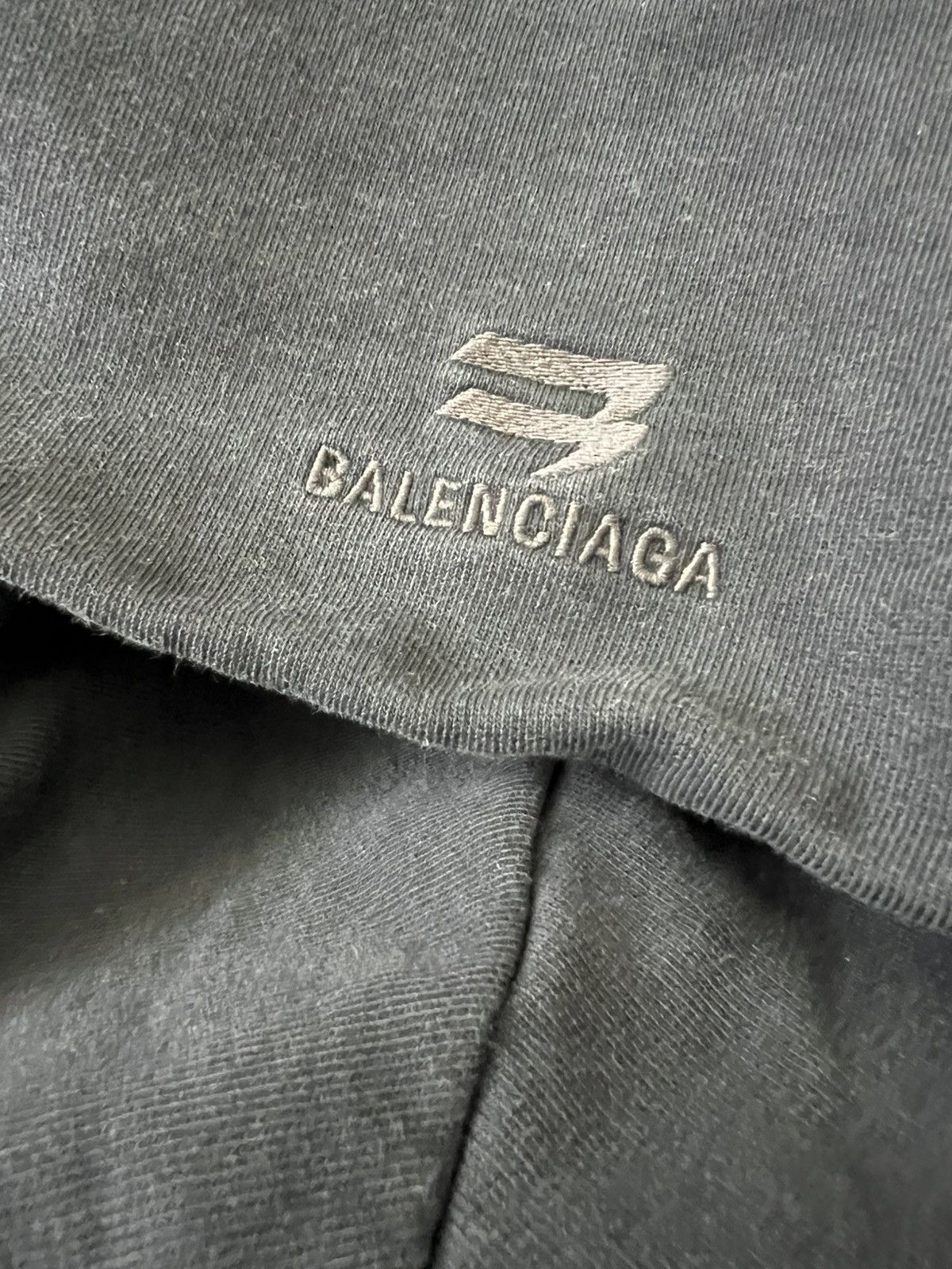 Balenciaga Washed Cotton Zip Hoodie in Black Size US M / EU 48-50 / 2 - 4 Thumbnail