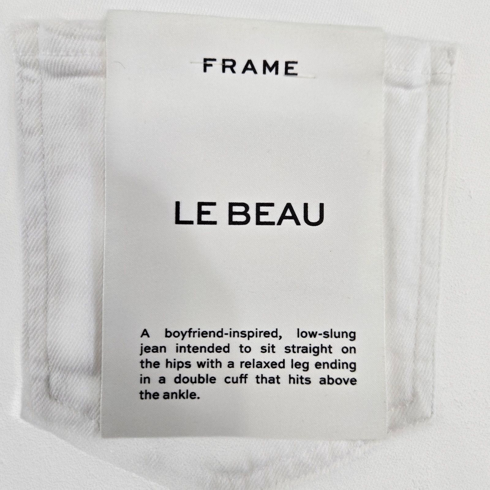 Frame FRAME Le Beau Boyfriend Jeans White Distressed Size 25 Size 25" / US 0 / IT 36 - 10 Thumbnail