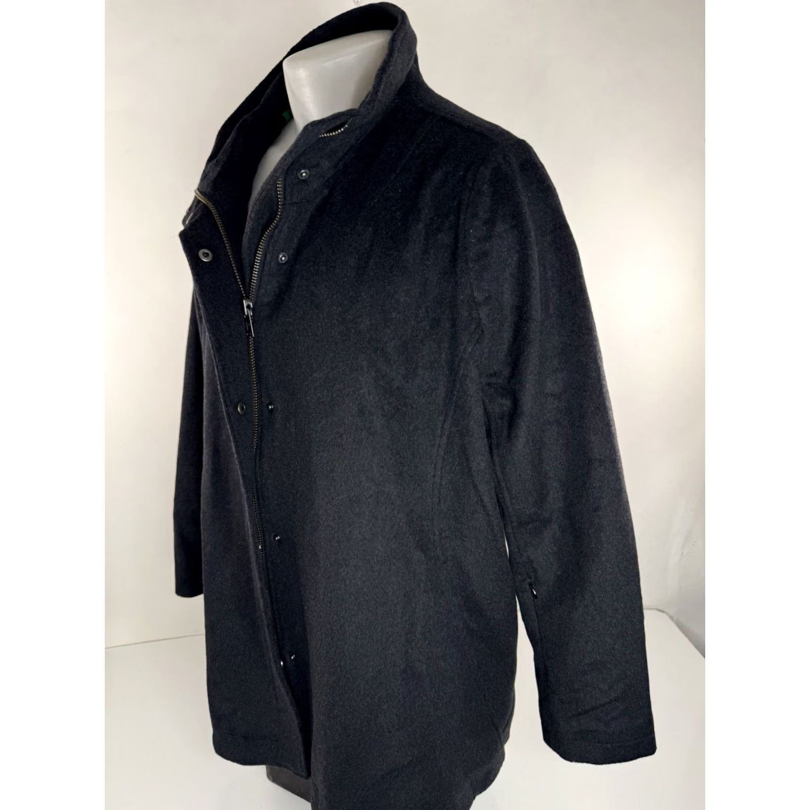 Pendleton PENDLETON Wool Western Jacket Coat - Mens XL - Wool Blend - Very Dark Gray / Black - Chore Ranch Field EXCELLENT Size US XL / EU 56 / 4 - 4 Thumbnail