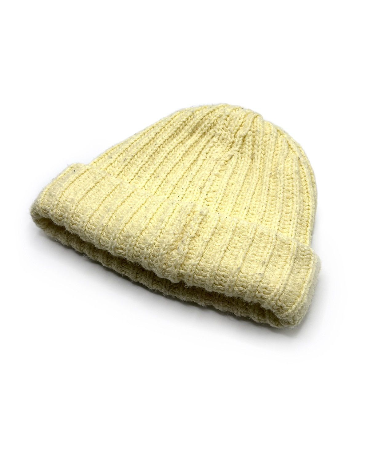Supreme Supreme New York Logo Pale Yellow Rib Knit Beanie Size ONE SIZE - 3 Thumbnail