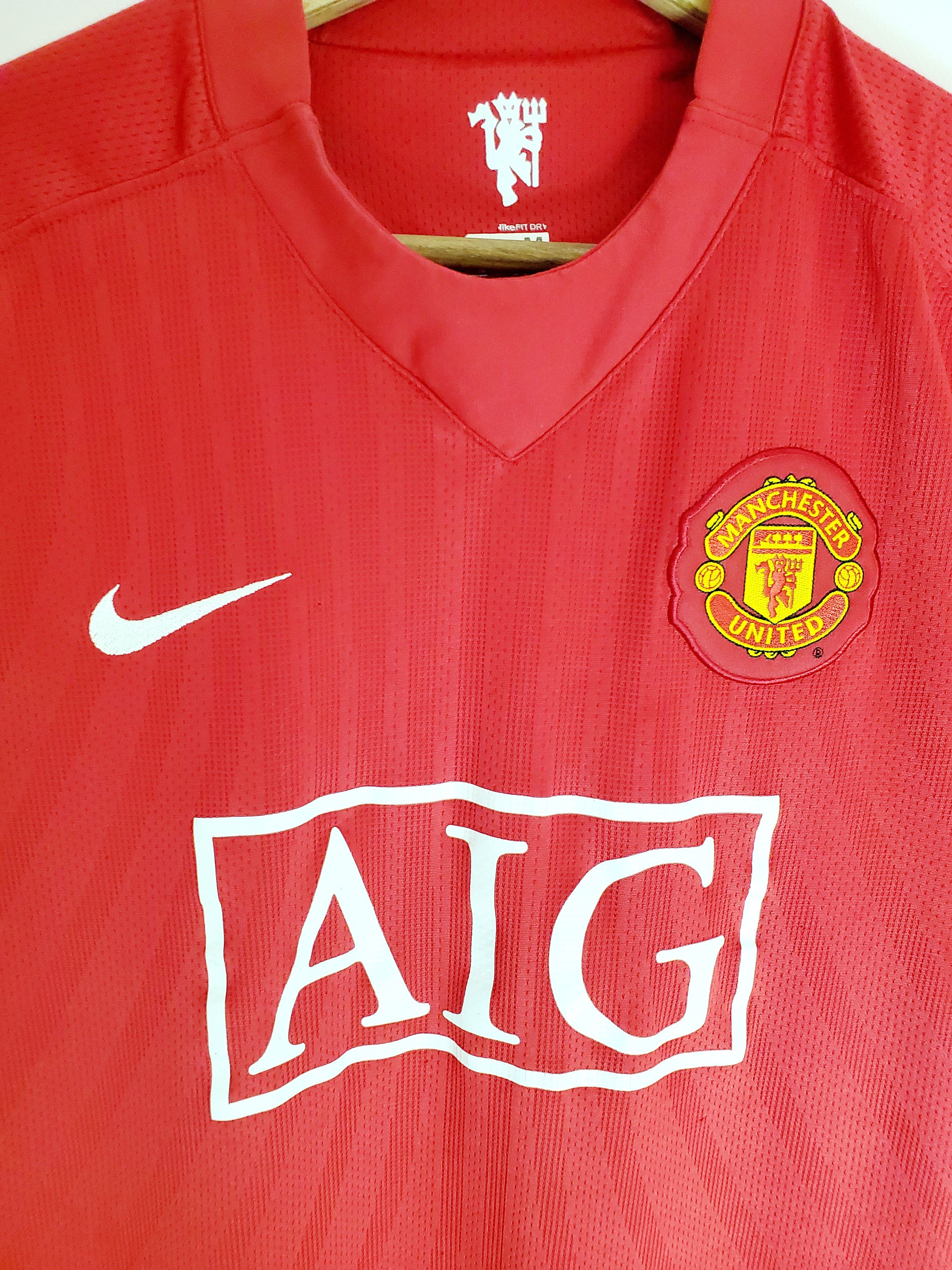 Nike Manchester United 2007-09 Home Shirt #8 Anderson M Size US M / EU 48-50 / 2 - 3 Thumbnail