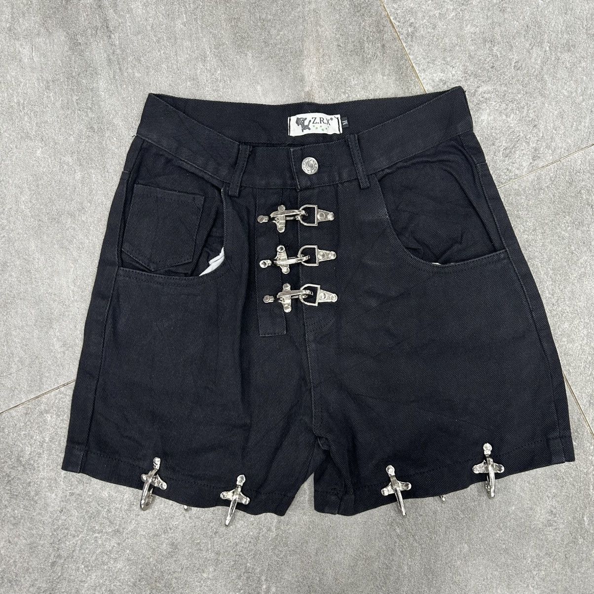 Japanese Brand MAD-Punk Buckle Black Jeans Size US 27 - 7 Thumbnail