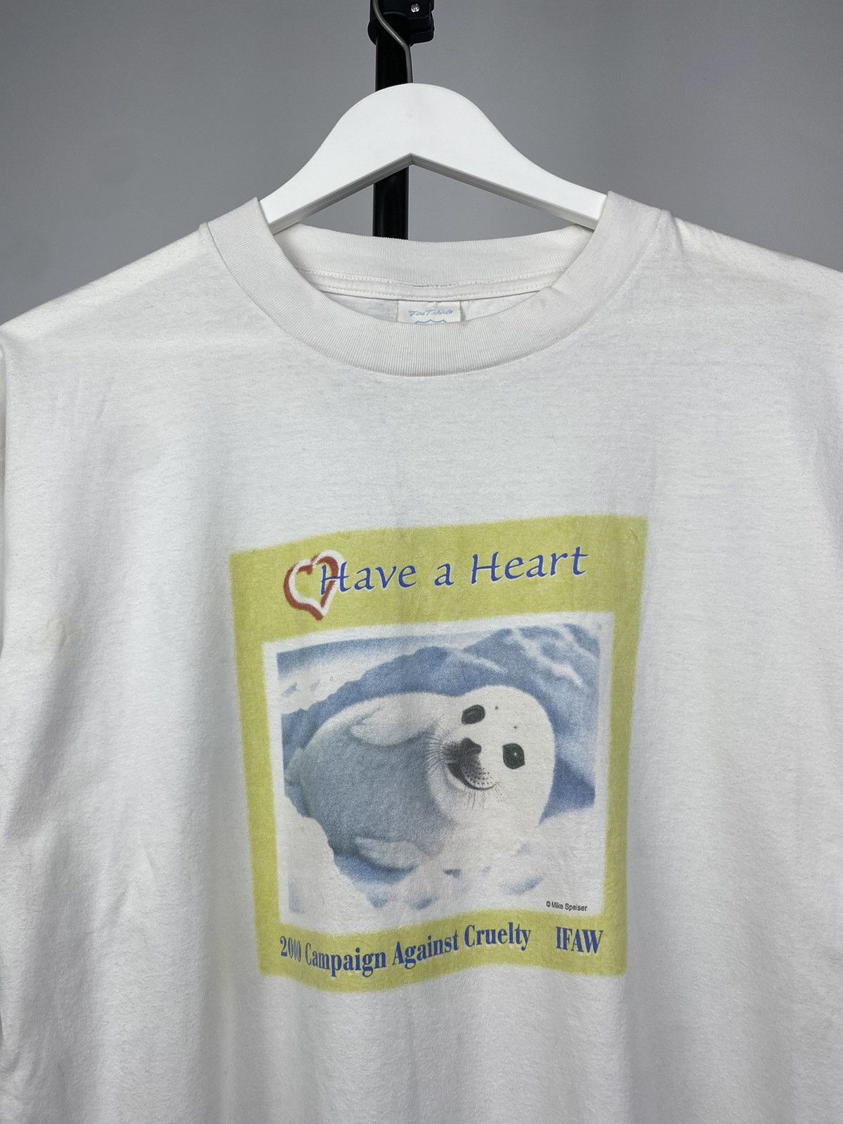 Habitat × Native × Vintage Vintage 2000 IFAW Have a Heart Mike Speiser t-shirt Size US L / EU 52-54 / 3 - 3 Thumbnail