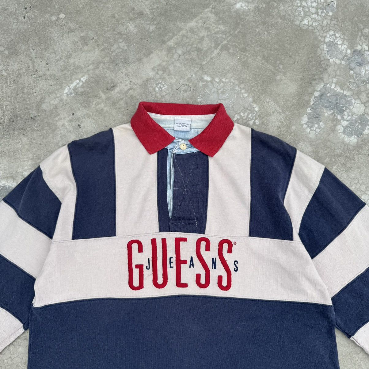 Guess Vintage Guess Polo Long Sleeve Tshirt Size US L / EU 52-54 / 3 - 2 Thumbnail