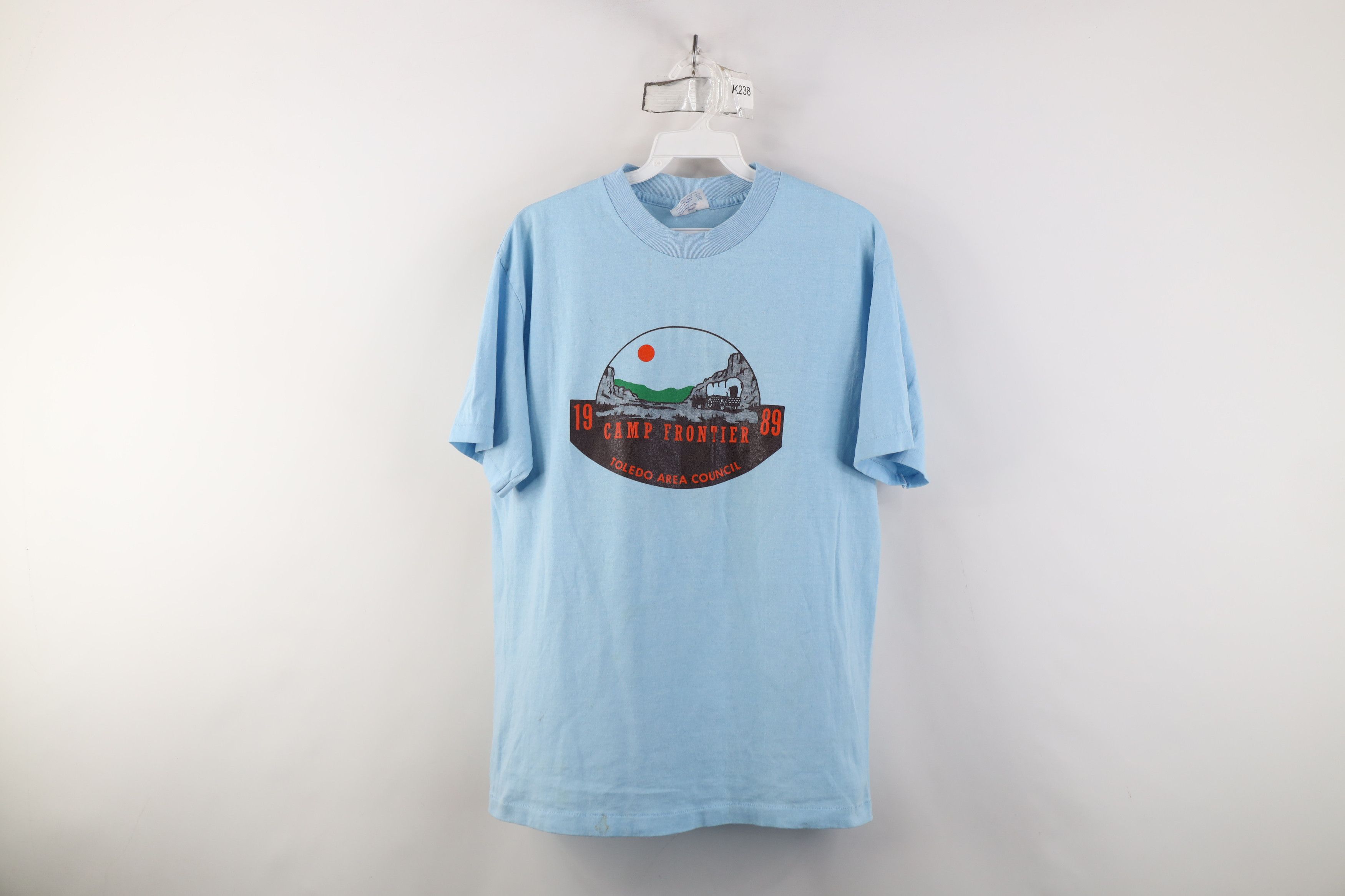 Vintage Vintage 80s of America Camp Frontier Toledo T-Shirt USA Size US L / EU 52-54 / 3 - 1 Thumbnail