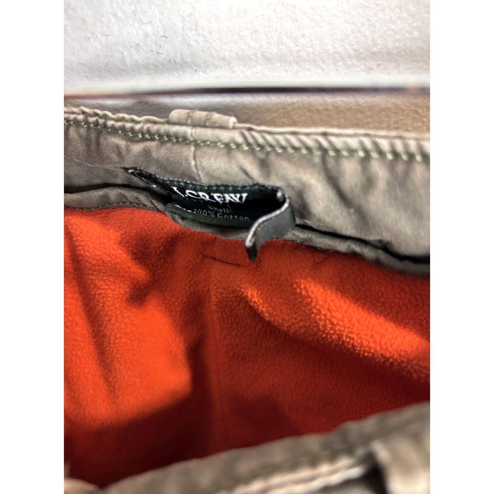 J.Crew VINTAGE J.CREW Cargo Pants Mens 30x30 Olive Green Lined Utility Pockets Cotton Warm Size US 30 / EU 46 - 6 Thumbnail