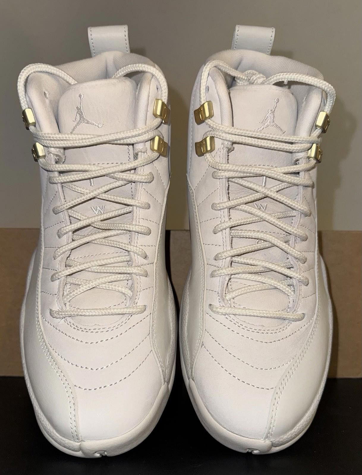 Jordan Brand Nike Air Jordan 12 Retro Phantom Metallic Gold FD9101 007 Size US 12 / IT 42 - 4 Thumbnail