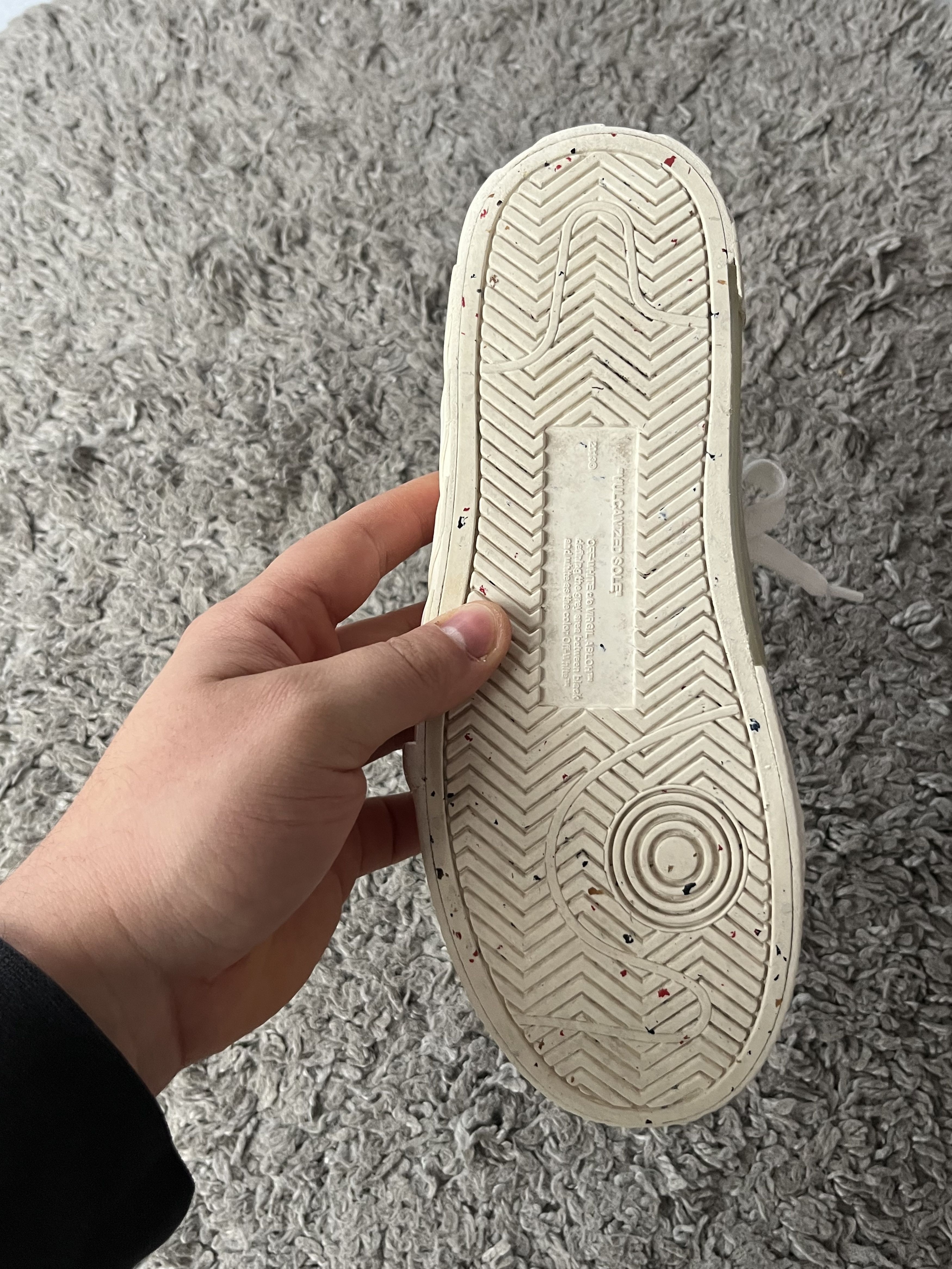 Off-White Vintage OFF-WHITE Liw Vulcanized Eco Canvas Sneakers Y2K Size US 7.5 / EU 40-41 - 17 Thumbnail