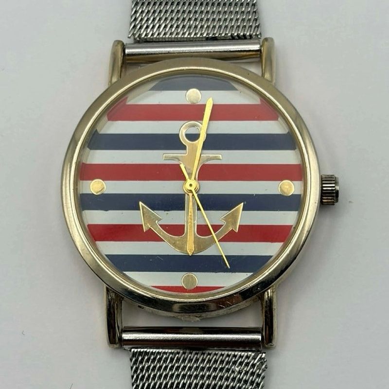 Other Silver & Blue Anchor Men’s Watch Size ONE SIZE - 3 Thumbnail