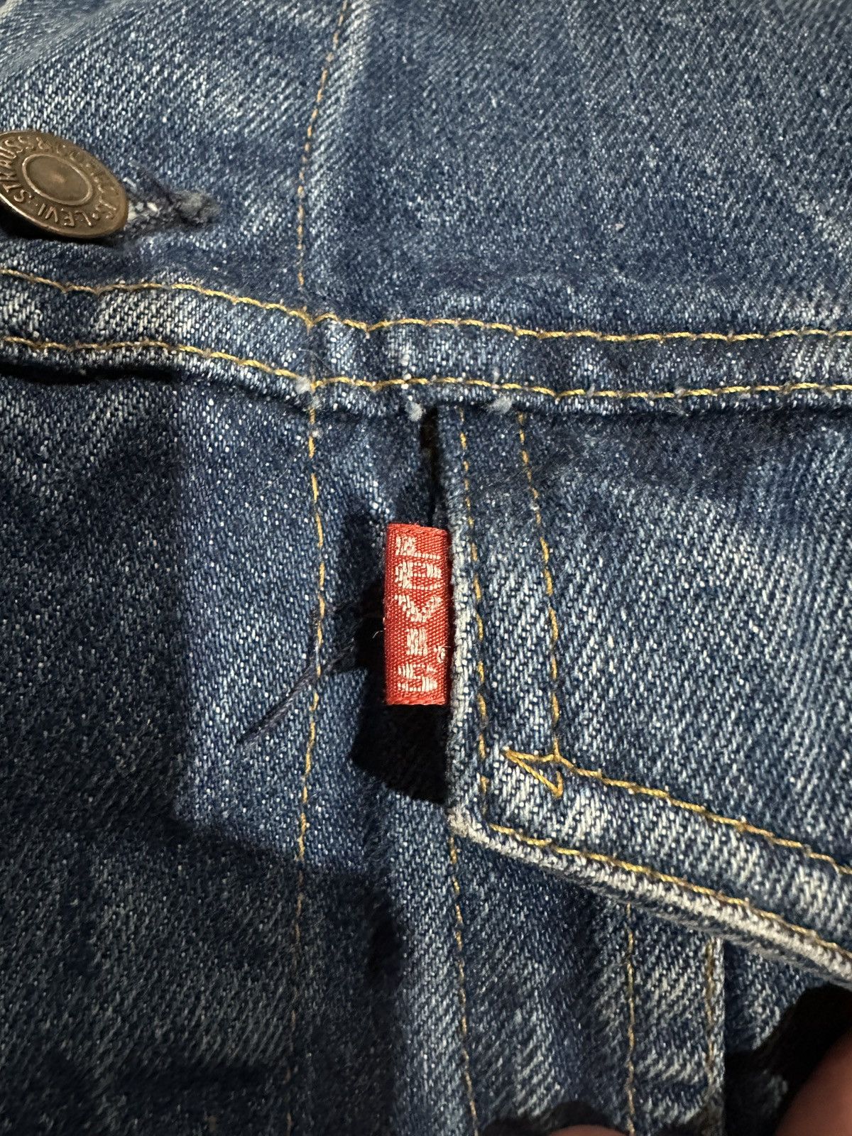 Levi's × Vintage Vintage 80s Levis Blue Denim Jean Trucker Jacket Made in USA Size US S / EU 44-46 / 1 - 5 Thumbnail