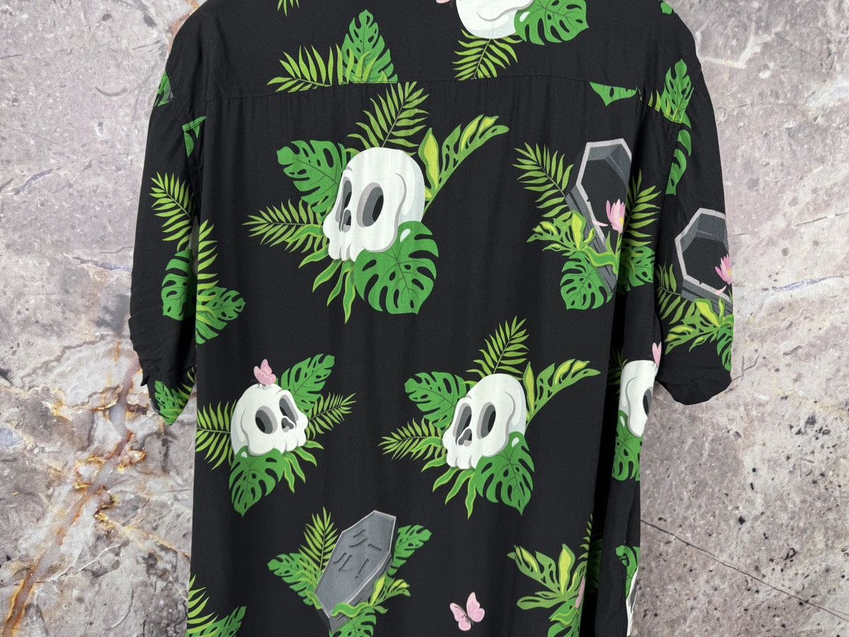 Other Cool Hawaiian Shirt Skull Tropical Button-Up Short Sleeve Size US XL / EU 56 / 4 - 13 Thumbnail