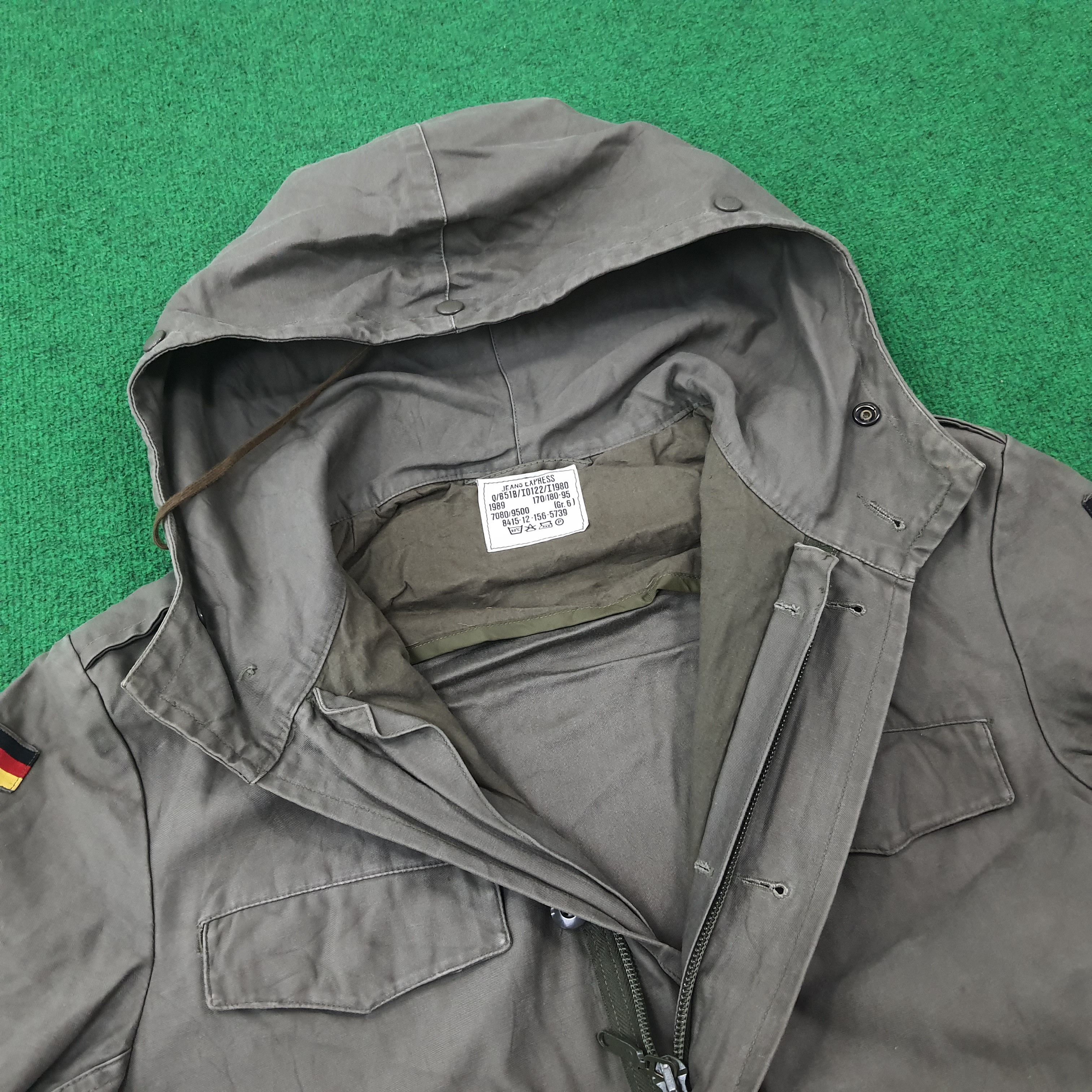Express Vintage JEAN Express Germany Army Military Jacket C233N5 Size US L / EU 52-54 / 3 - 4 Thumbnail
