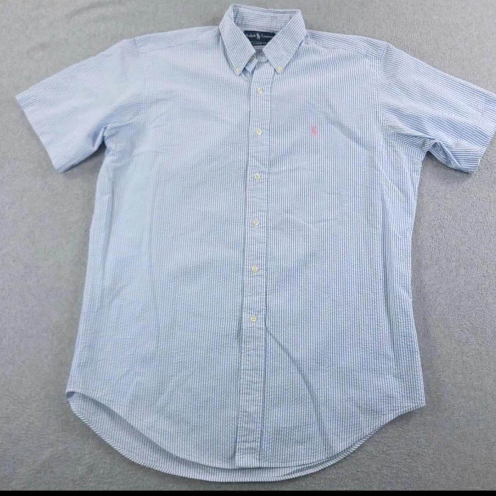 Lauren Ralph Lauren Ralph Lauren Men Button Up Shirt 3XLTSeersucker Classic Size US XXL / EU 58 / 5 - 2 Thumbnail