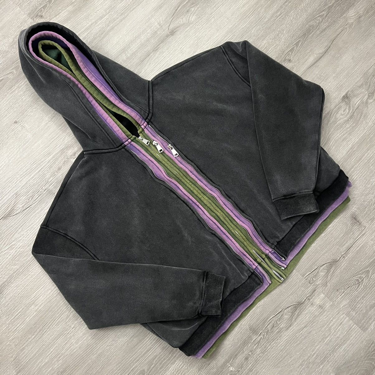 The GV Gallery GV Gallery Raspberry Hills 3 Splice Zip Up Hoodie | Grailed