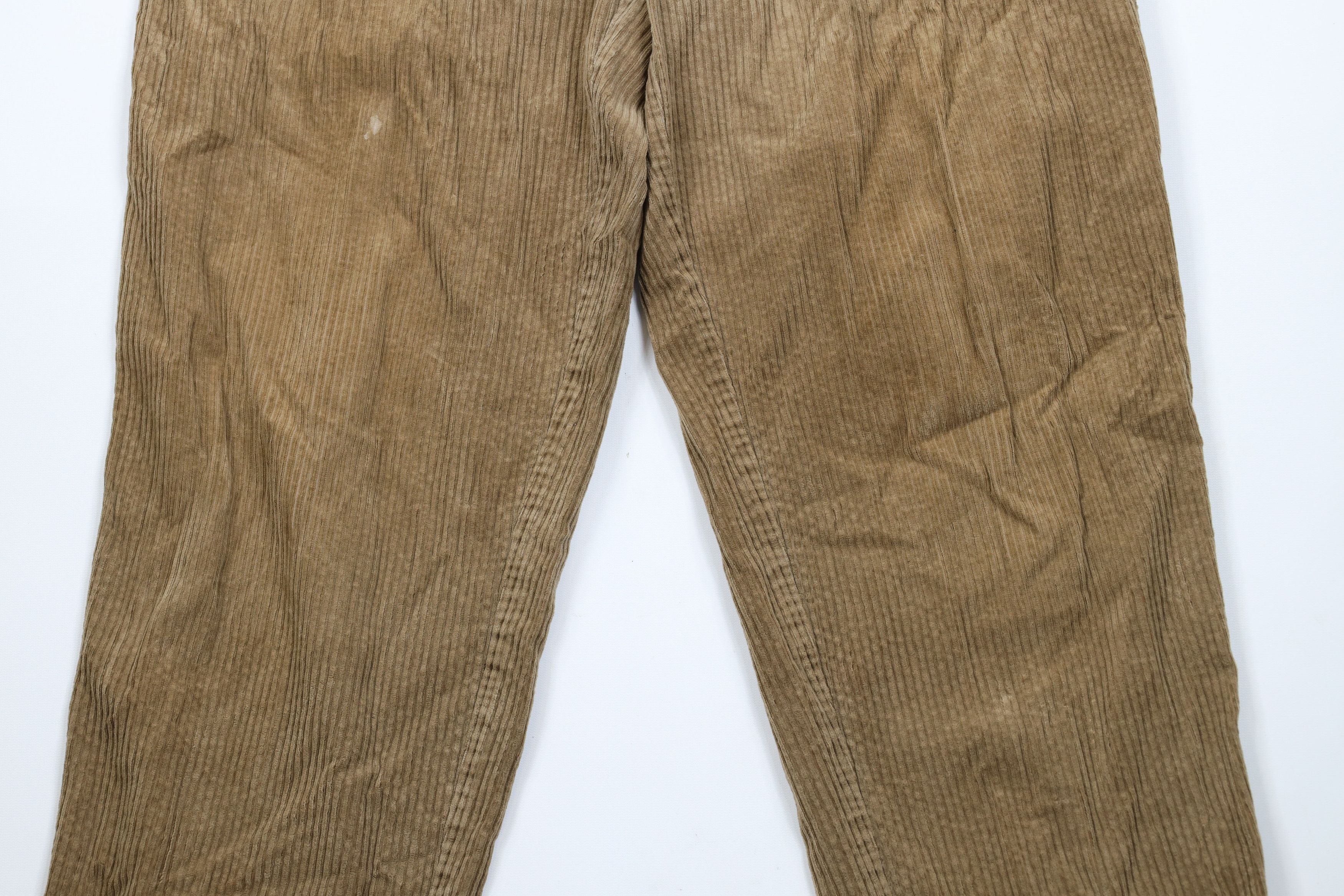 Vintage Vintage 90s Streetwear Wide Leg Corduroy Chino Pants Brown Size US 38 / EU 54 - 3 Thumbnail