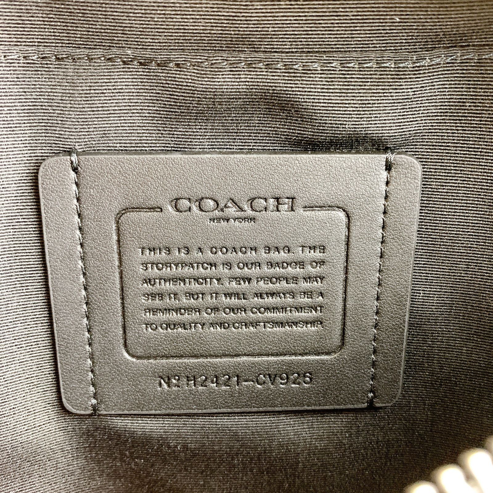 Coach Coach CV926 Warren Belt Bag Canvas IN Charcoal Black Size ONE SIZE - 7 Thumbnail