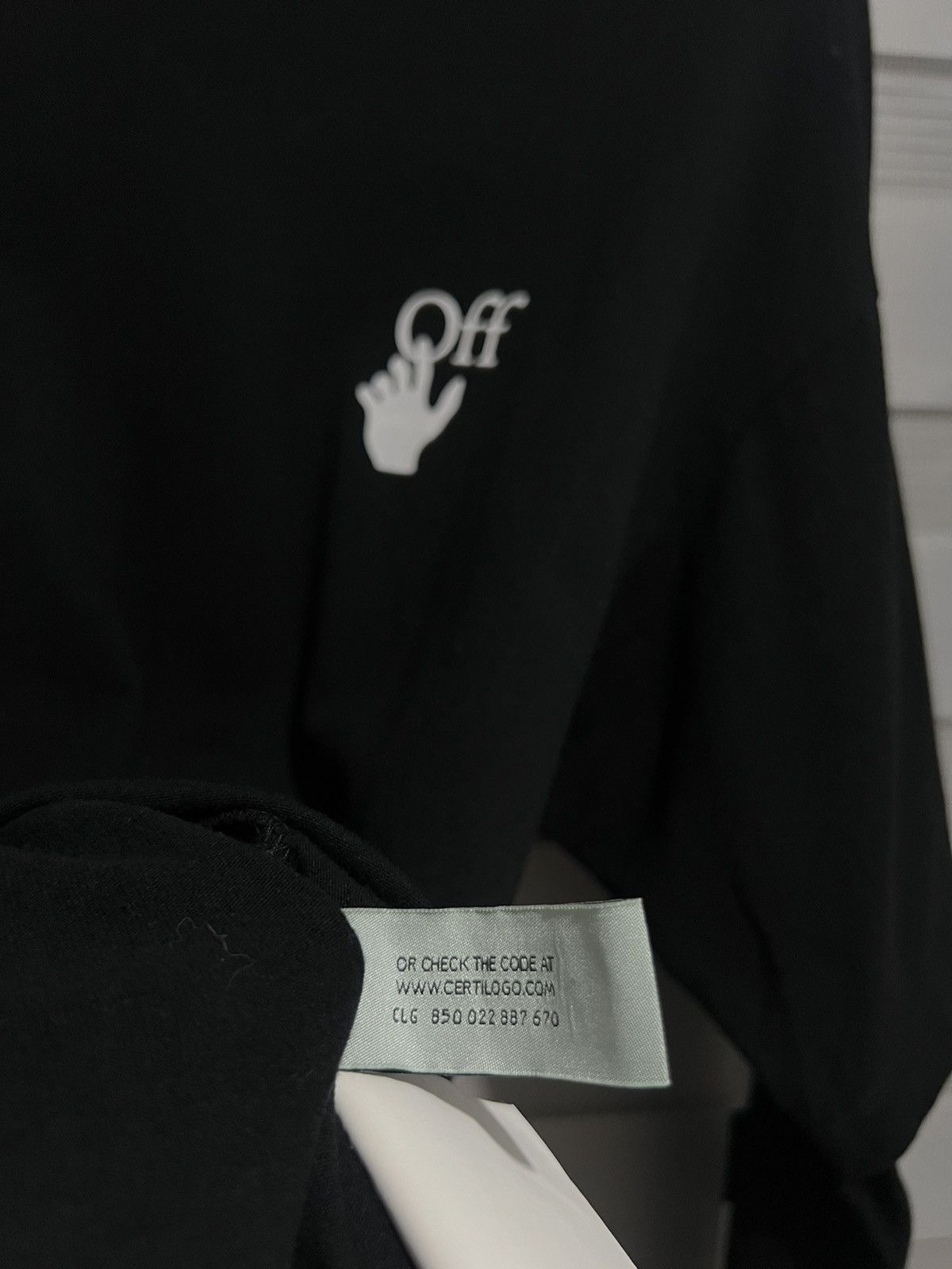 Off-White Off White Fw20 Cut Here Longsleeve Tshirt Size US S / EU 44-46 / 1 - 10 Thumbnail
