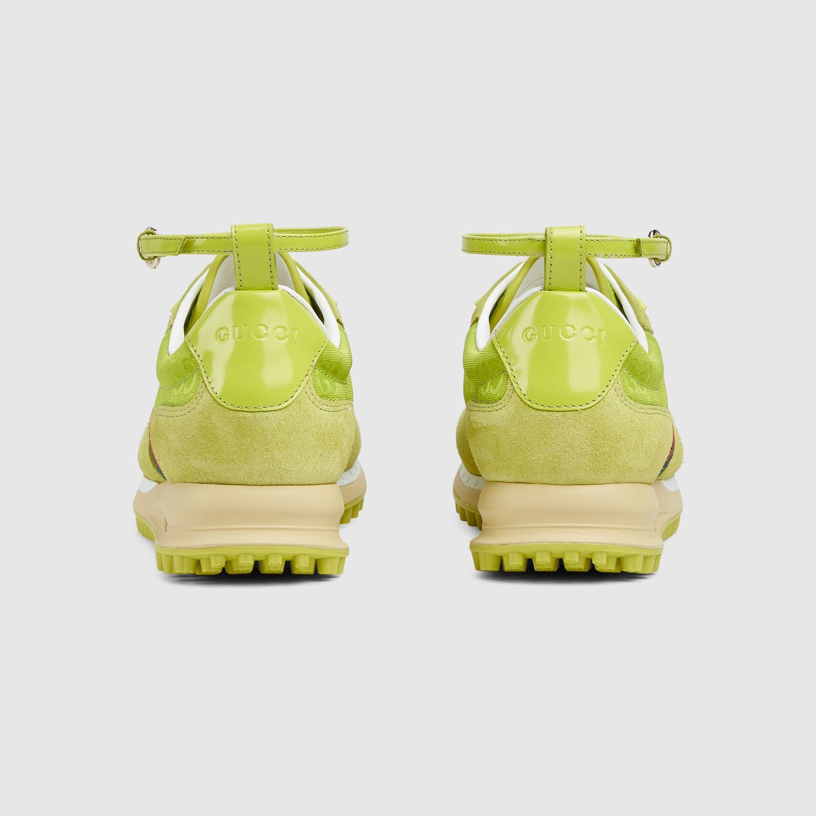 Gucci oc11z0526 Women's Gucci Re-Motion Sneakers in Acid Green Size US 6.5 / IT 36.5 - 5 Thumbnail