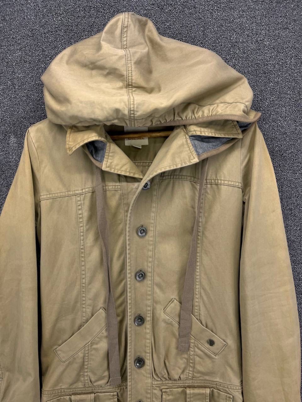 Diesel Vintage Diesel Hoodie Rare Punk Style Long Jacket Size M / US 6-8 / IT 42-44 - 5 Thumbnail