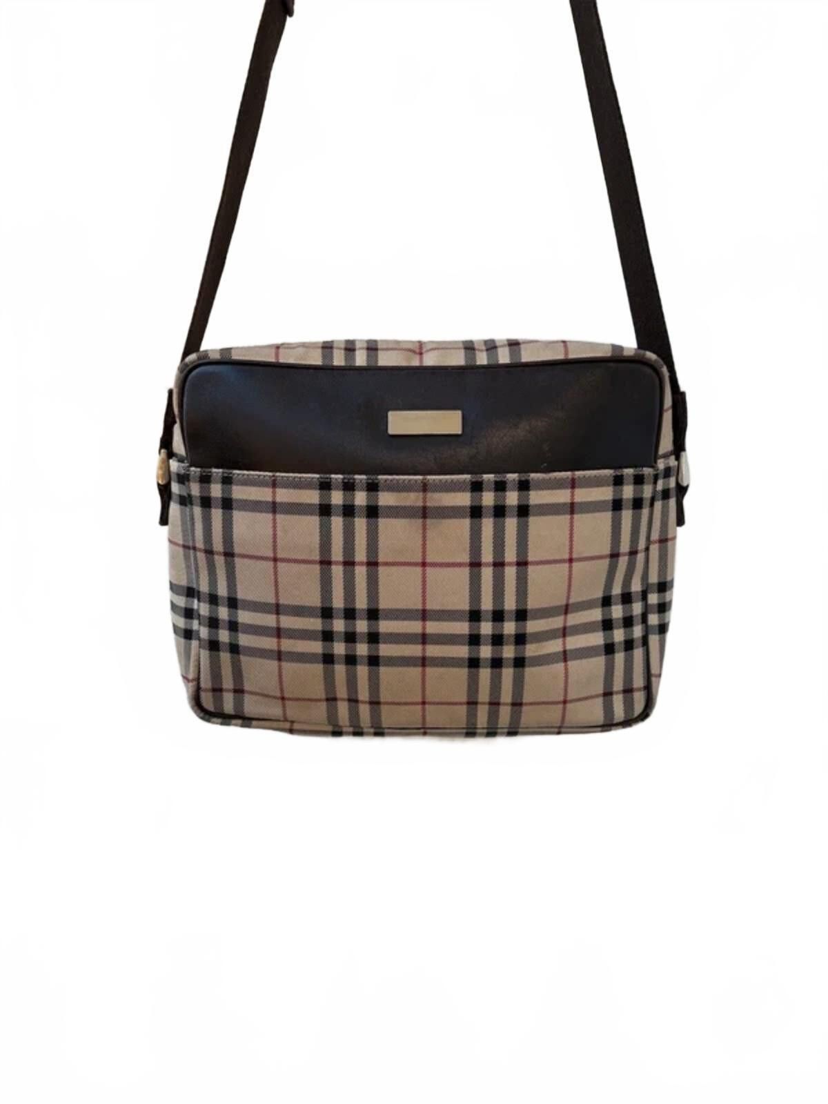 Burberry Burberry Check Horizontal Crossbody Messenger Bag Size ONE SIZE - 1 Thumbnail