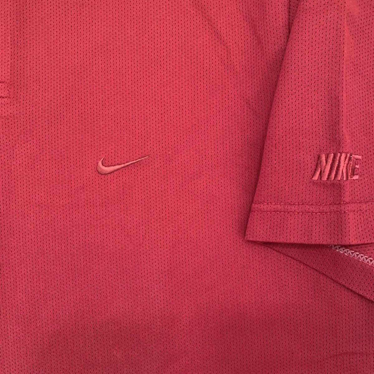 Nike × Vintage Vintage Y2K Red Nike Polo Shirts Jersey Size US XL / EU 56 / 4 - 3 Thumbnail