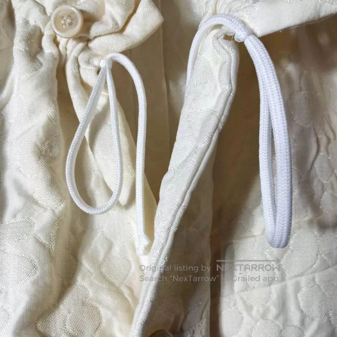CDG by Comme des Garcons White Textured Flower Blazer Jacket. Size S / US 4 / IT 40 - 5 Thumbnail