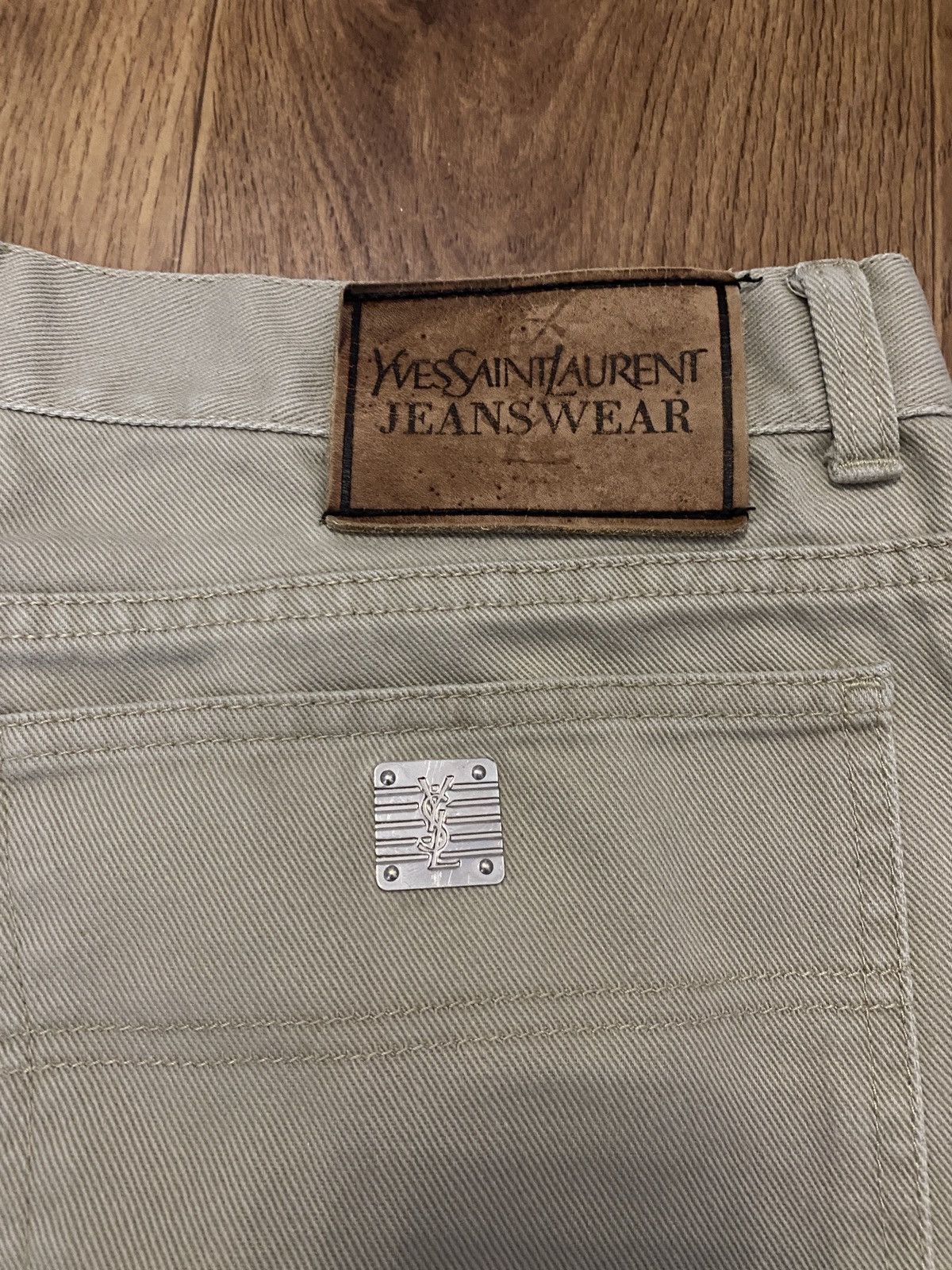 Vintage × Yves Saint Laurent Vintage Denim Pants Yves Saint Laurent YSL Jeans Wear Size US 34 / EU 50 - 2 Thumbnail