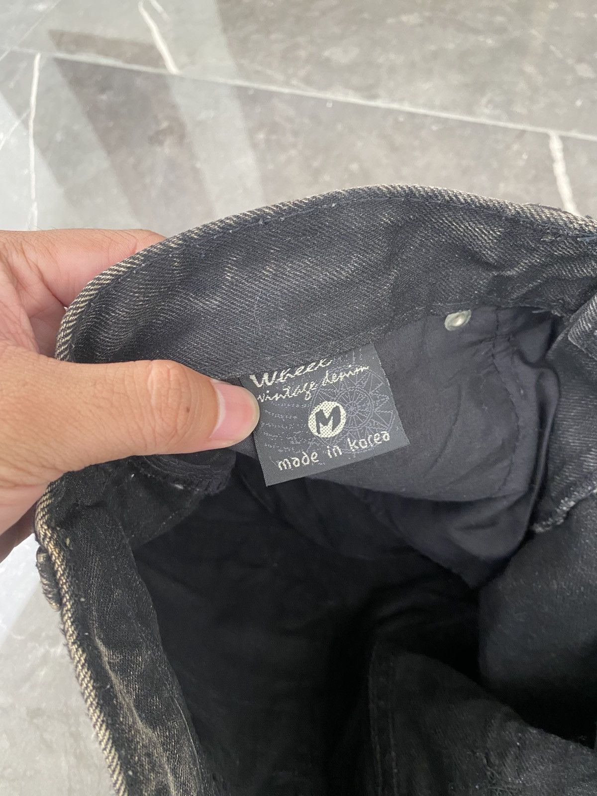 If Six Was Nine × Japanese Brand × Le Grande Bleu (L.G.B.) Wheel Denim Short Black Wash Lgb Kmrii Size 32" / US 10 / IT 46 - 6 Thumbnail