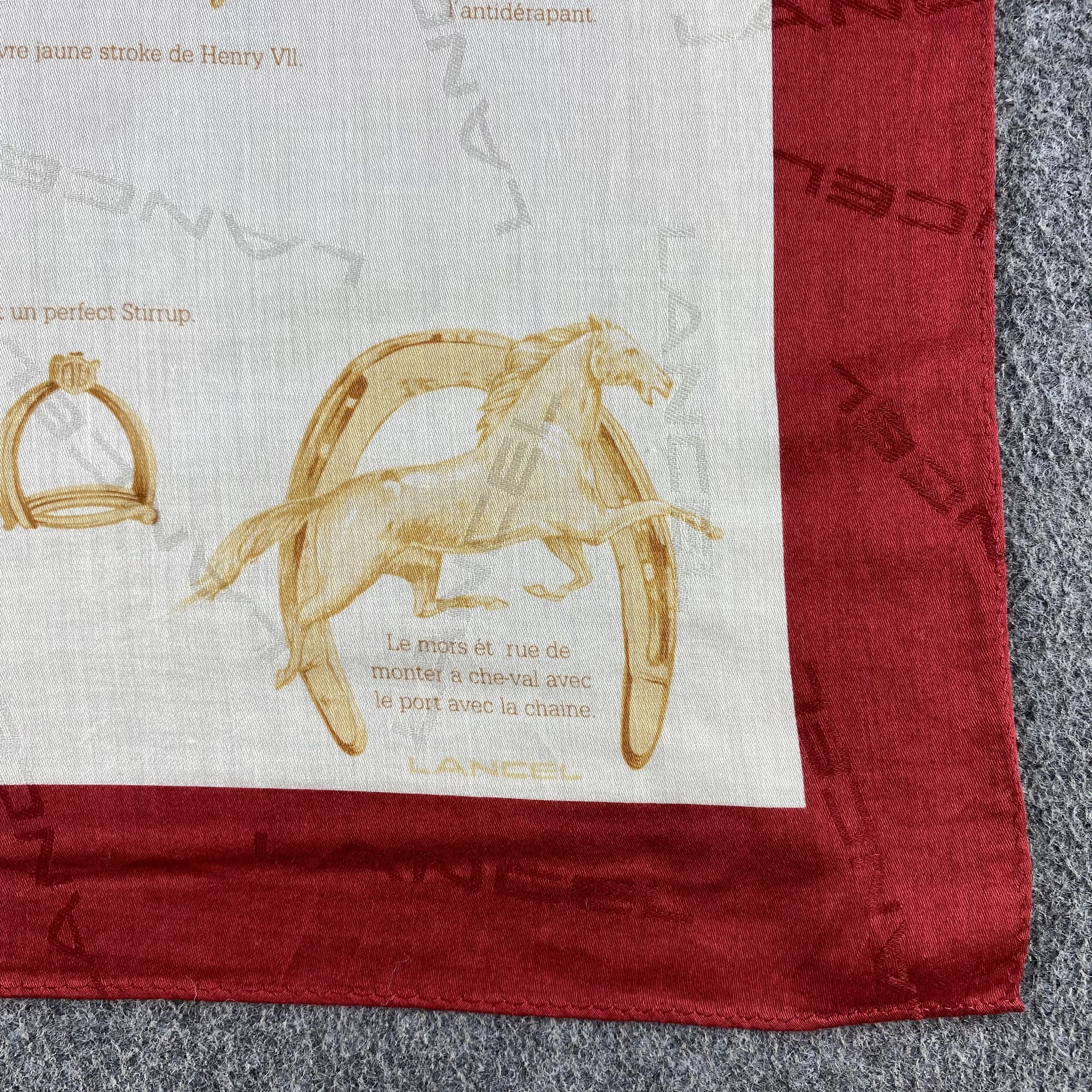 Lancel × Vintage Lancel Handkerchief/Neckerchief/Bandana HC538 Size ONE SIZE - 3 Thumbnail