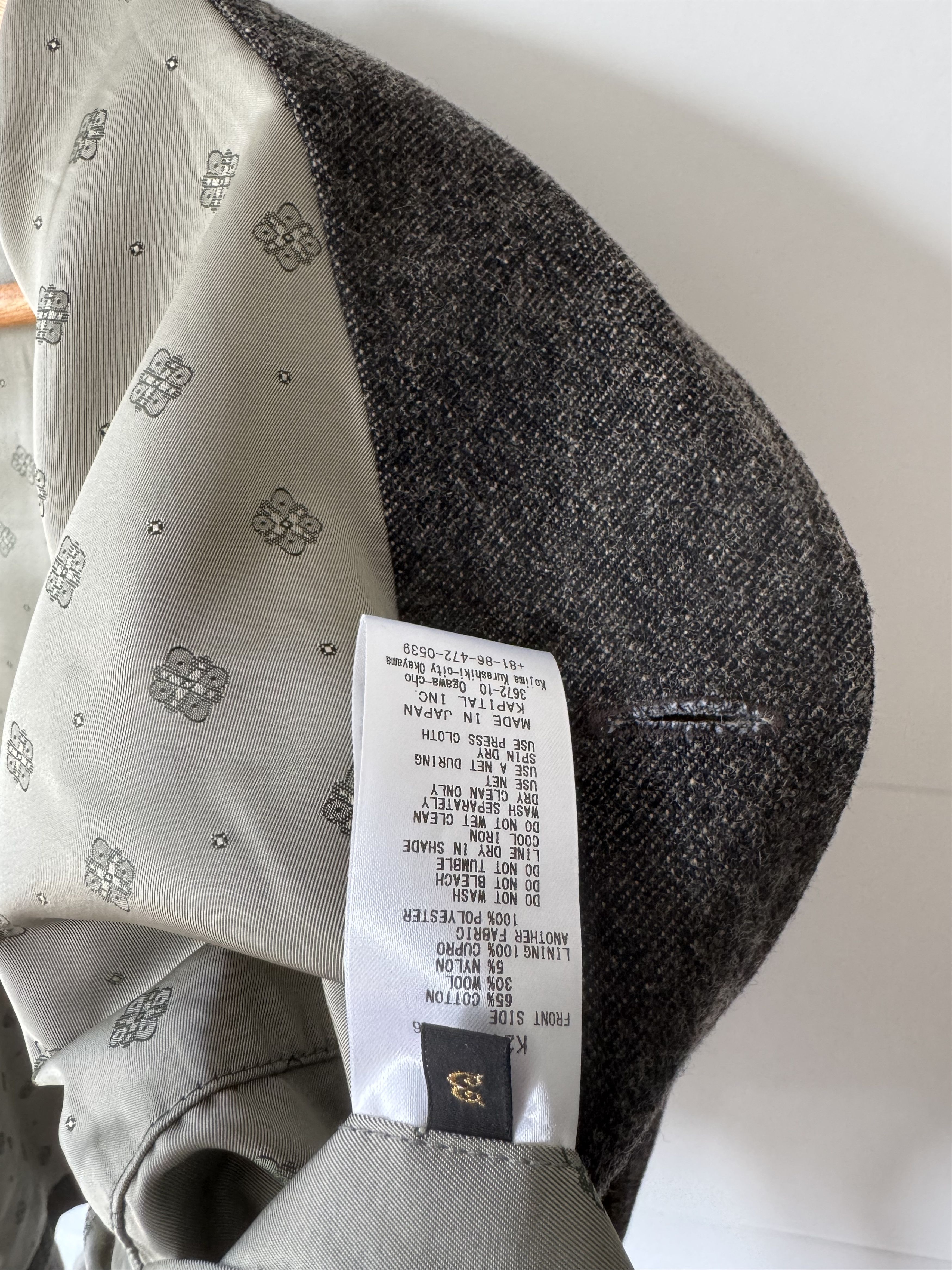 Kapital [3] Twill Aged Wool Baba Sawyer Jacket in Charcoal Size US L / EU 52-54 / 3 - 8 Thumbnail