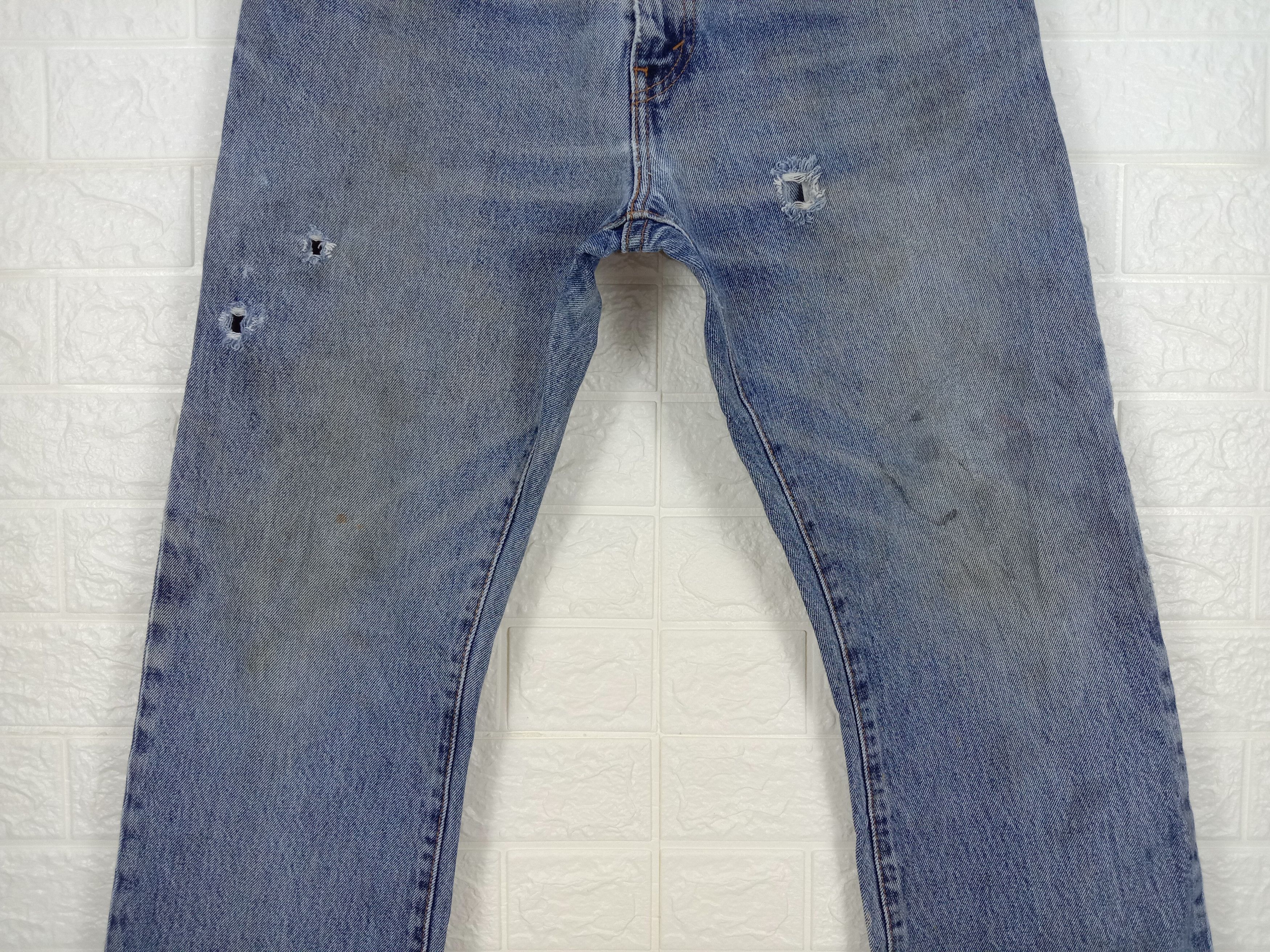 Levi's Vintage Levi's 517 Flare Jeans Dirty Wash Distressed Denim Size US 33 - 3 Thumbnail