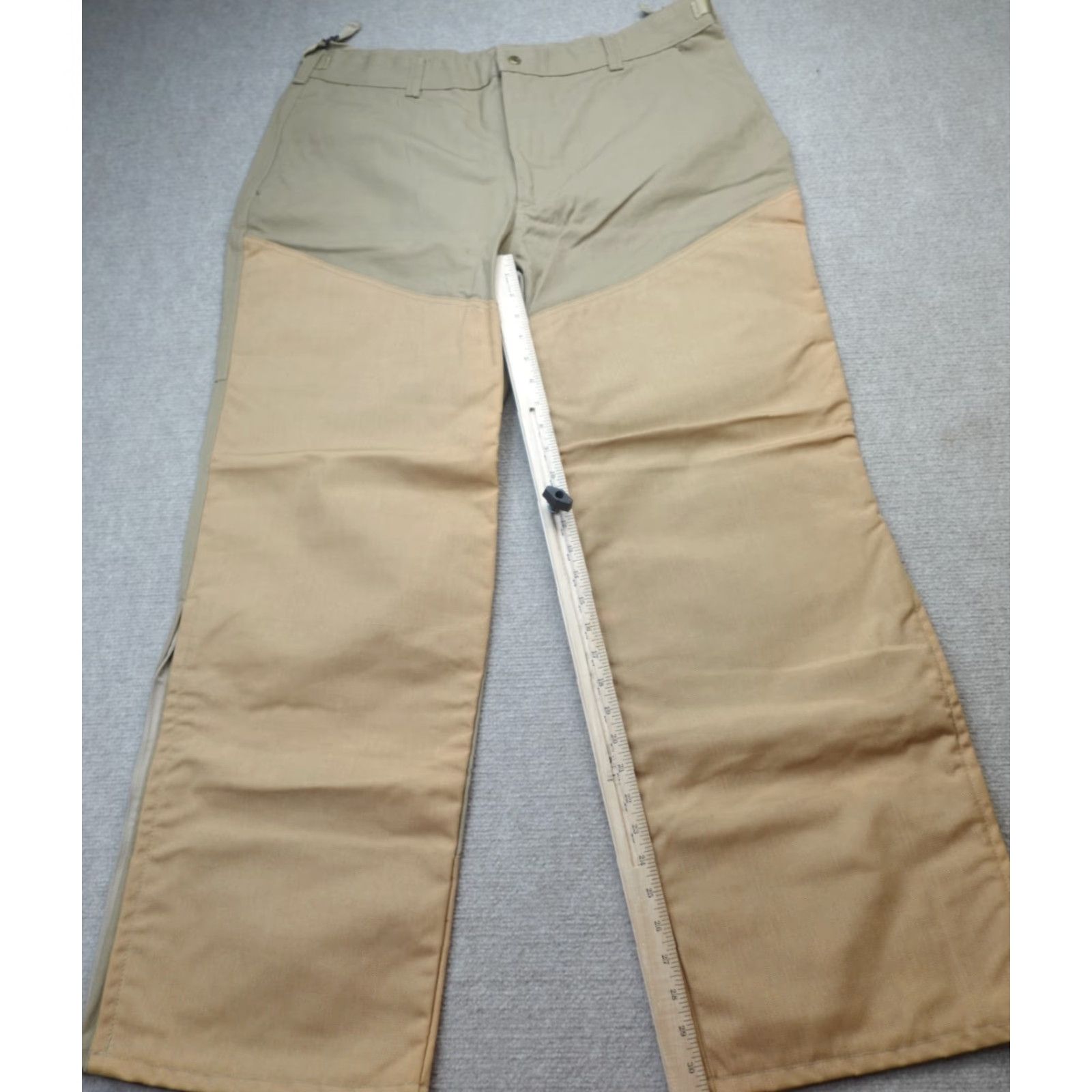 Doublet VINTAGE Columbia Pants 40 x 30 Beige Double Knee Duck Pants Side Adjusters NEW Men Pants Beige Canvas 40 x 30 Size US 40 / EU 56 - 2 Thumbnail