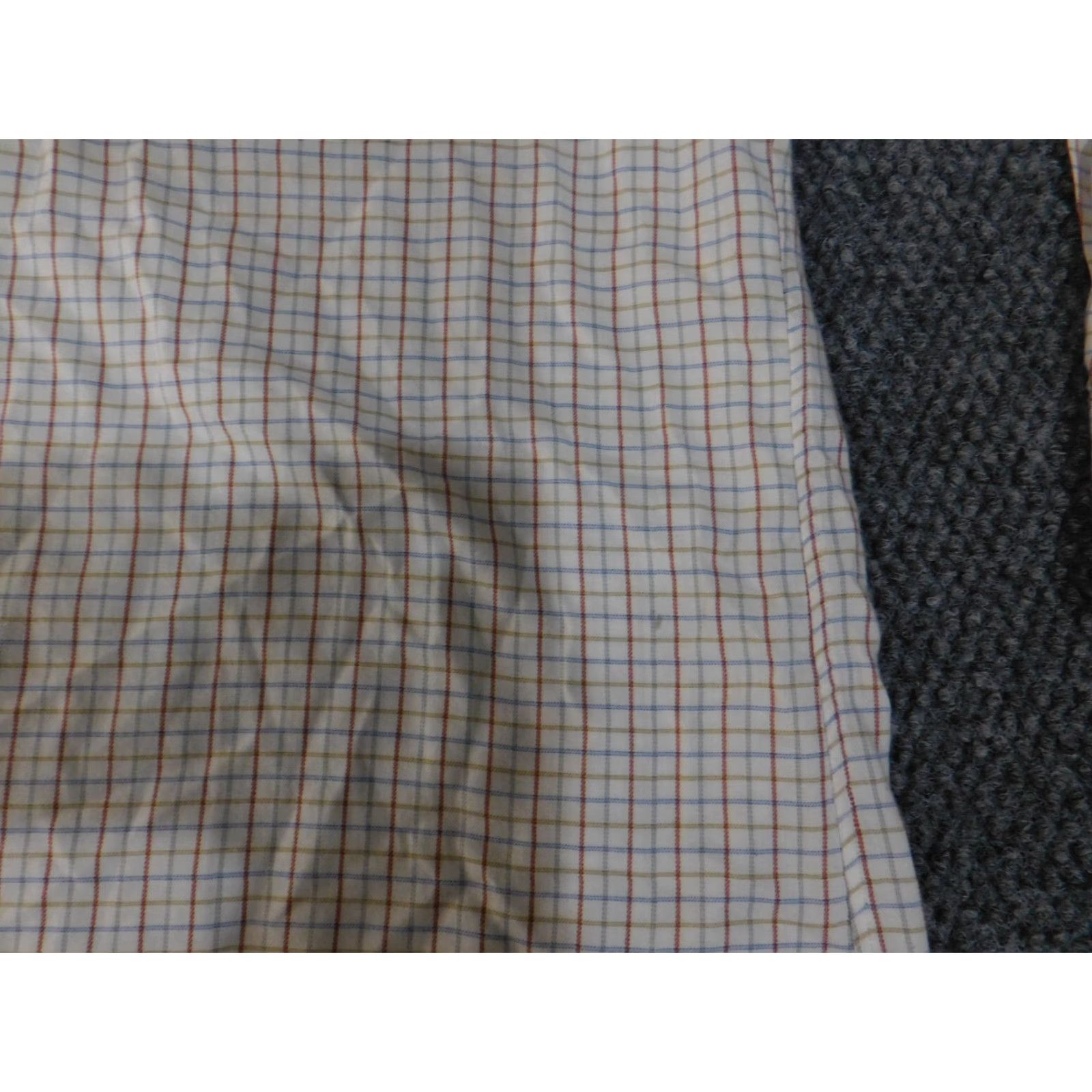 Vintage Paul Fredrick Dress Shirt Mens 15.5 White Plaid Button-Down Collar Shirt Size 42R - 6 Thumbnail