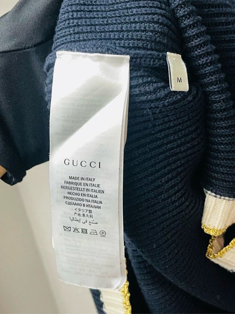 Gucci Gucci Black v-neck pearl buckle cardigan 2504-Nextarrow Size M / US 6-8 / IT 42-44 - 6 Thumbnail