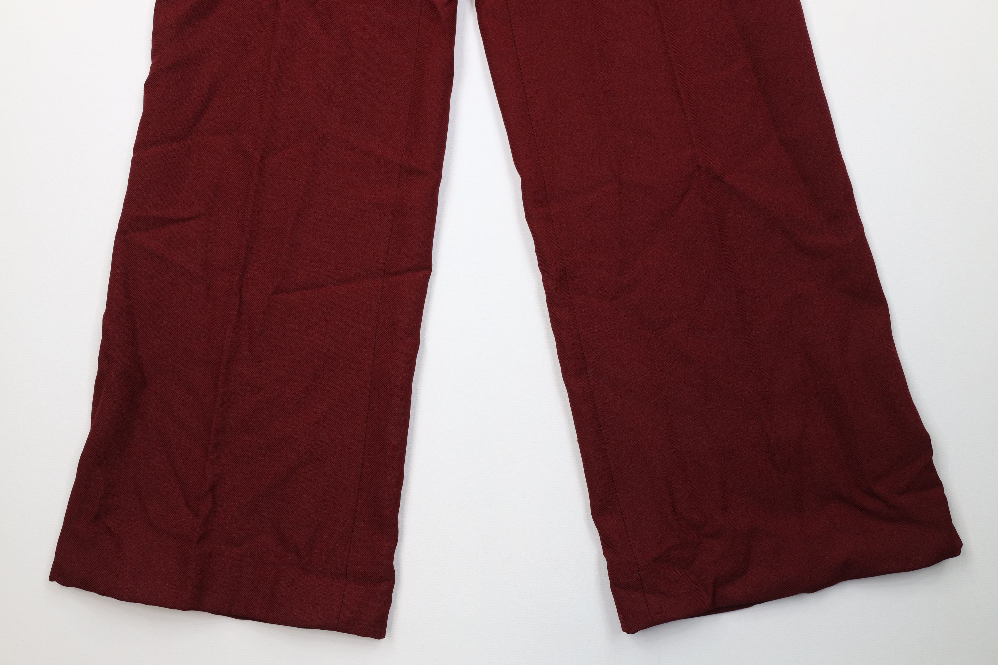 Vintage Vintage 70s Streetwear Knit Bell Bottoms Chino Pants Red USA Size 28" / US 6 / IT 42 - 4 Thumbnail