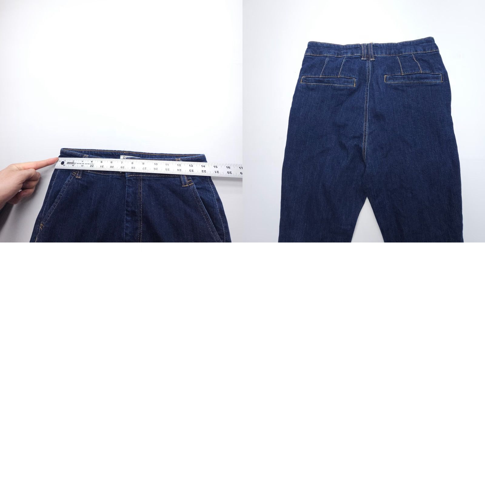 Vintage VINTAGE OAT New York High Rise Flare Jeans Women Regular 29 Inseam 30 Dark Wash Blue Bohemian Festival 8 Women’s Jeans Size 30" / US 8 / IT 44 - 8 Thumbnail