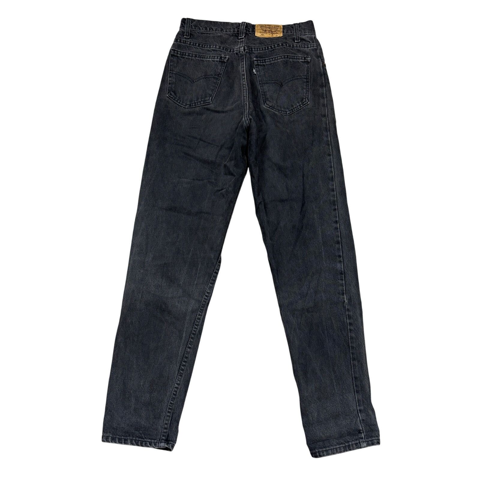 Levi's × Vintage Vintage 90s Levi's 550 Student Relaxed Black Jeans 30x32 Size US 30 / EU 46 - 1 Thumbnail
