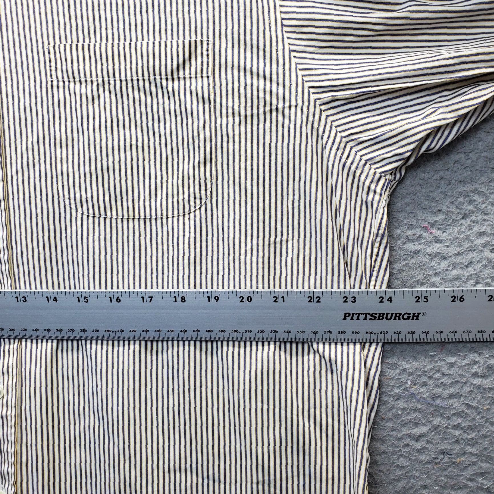 Brooks Brothers Brooks Brothers Dress Shirt Mens 17 Multicolor Striped Long Sleeve Collar Button Down Shirt Size 46R - 4 Thumbnail