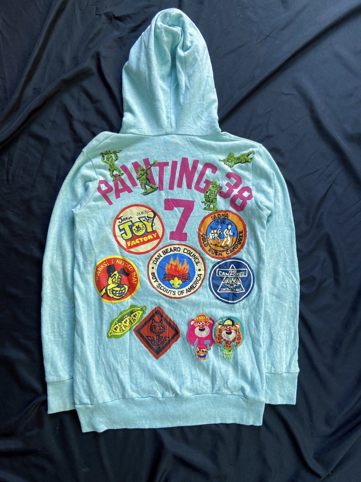 20471120 JAMMING FOOTBALL PAINTING 387 ZIP HOODIE Size US S / EU 44-46 / 1 - 2 Thumbnail