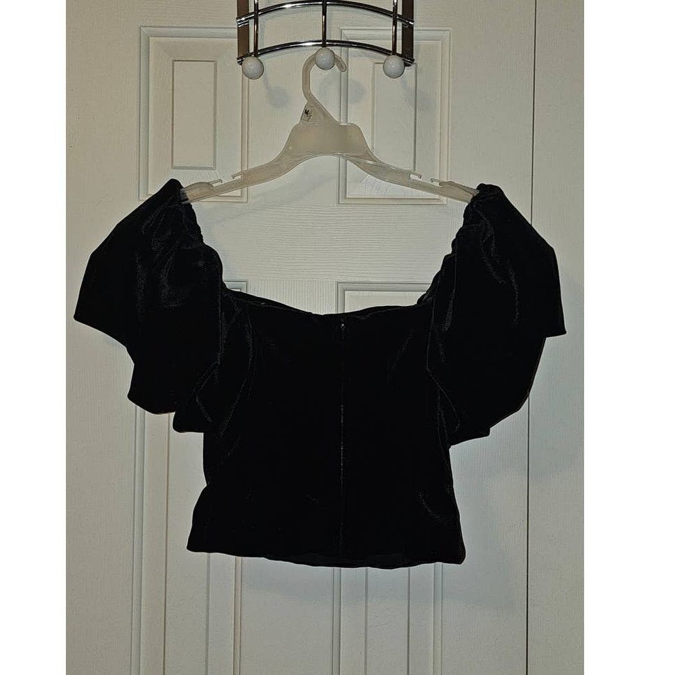 Anthropologie Anthropologie Hutch Velvet Corset Top $148 SIZE 0P Black Size XS / US 0-2 / IT 36-38 - 10 Thumbnail