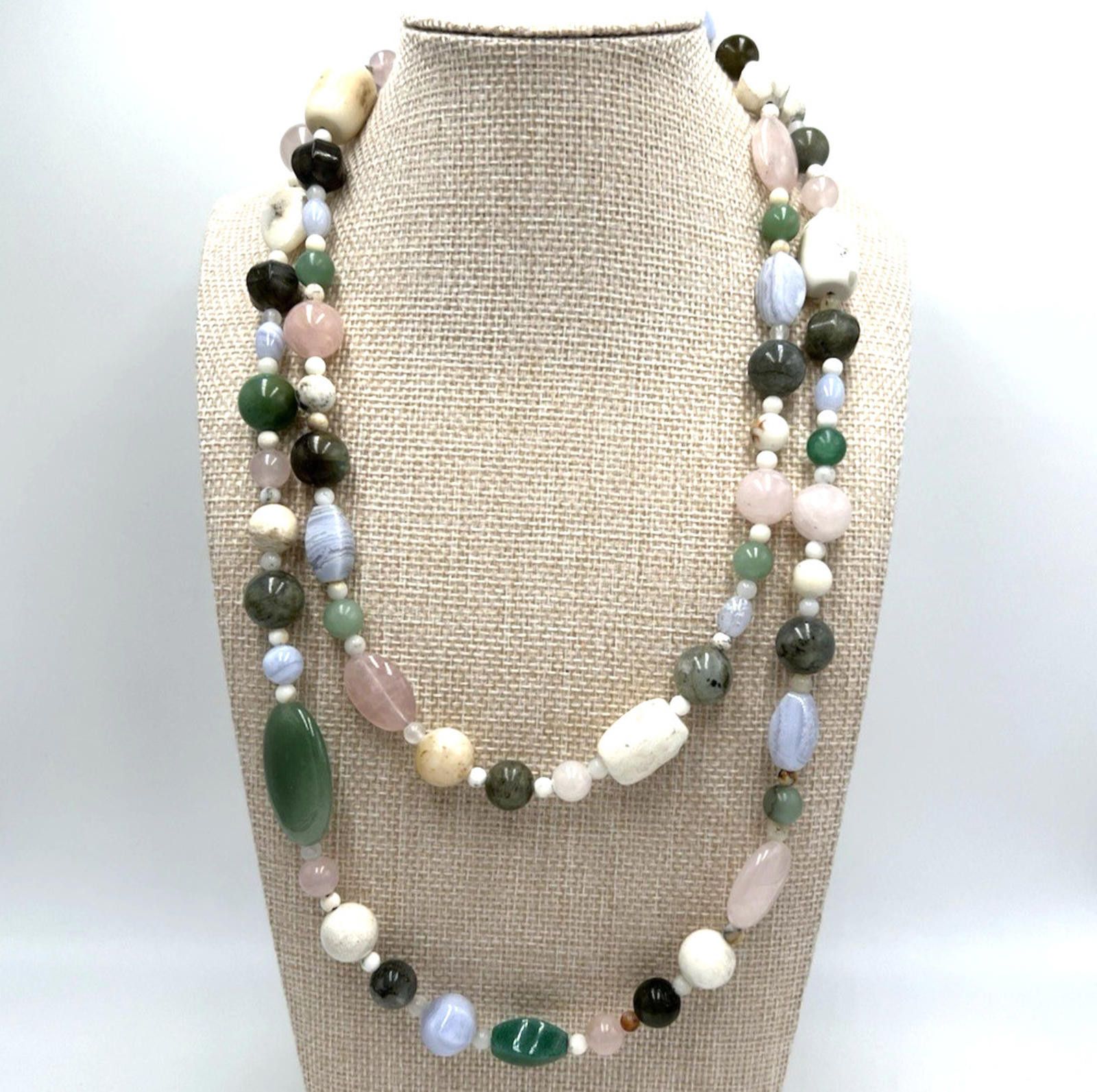 Other DTR Mine Finds Jay King Agate Jasper 925 Silver Necklace Size ONE SIZE - 2 Thumbnail
