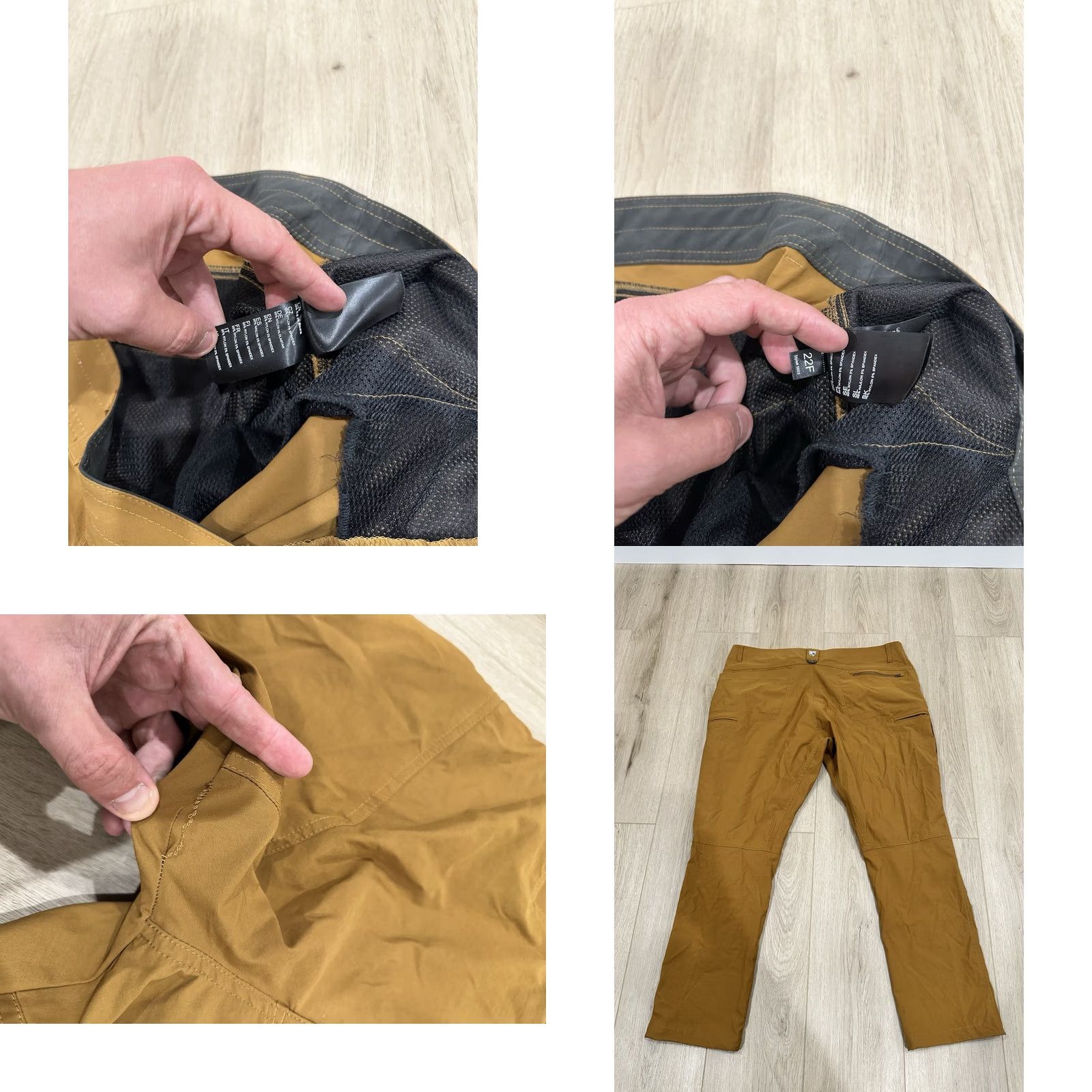Vintage Kuhl Pants Men Chino Casual Travel Workwear 40x28 Tobacco Brown Nylon Spandex Breathing Pockets Cargo Pocket Slim Tapered Renegade Size US 40 / EU 56 - 8 Thumbnail