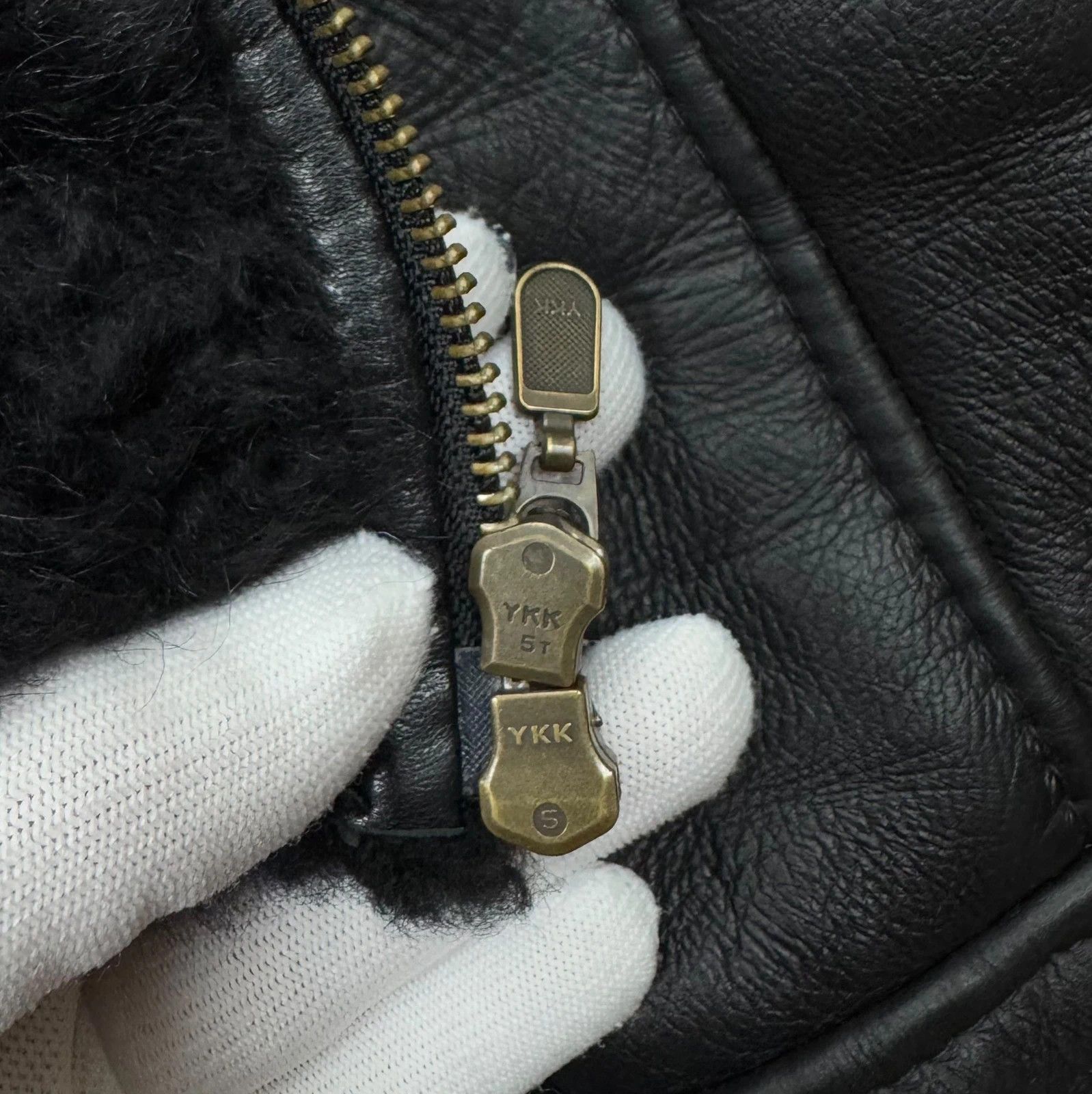 Other Olivier Ausoni Genuine Leather Shearling Jacket size M Size M / US 6-8 / IT 42-44 - 12 Thumbnail