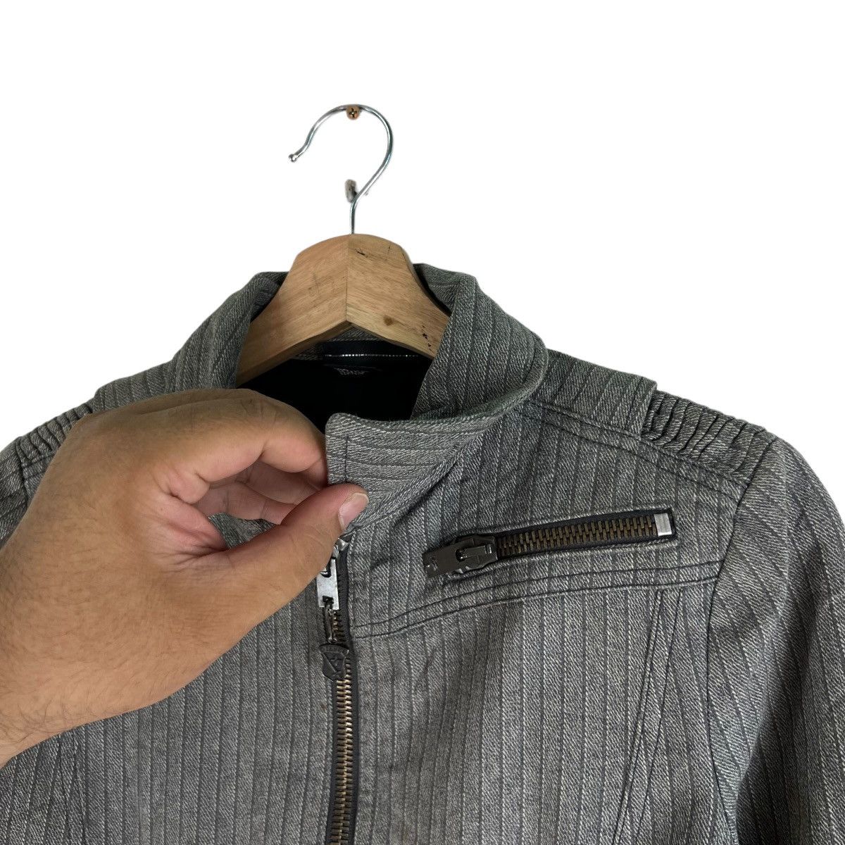 Diesel 🔥VINTAGE BIKER JACKET ZIPPER DIESEL JAPAN Size US S / EU 44-46 / 1 - 7 Thumbnail