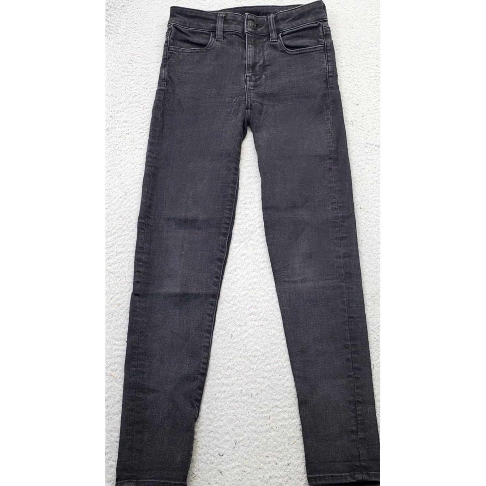 American Eagle Outfitters American Eagle Outfitters Jeans Womens Size 00 Black Denim Flat Front Skinny Leg Size 24" / US 00 / IT 34 - 2 Thumbnail