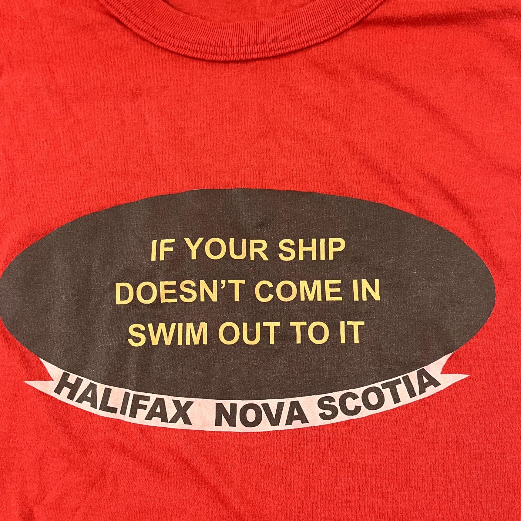 Vintage VINTAGE Penmans T-Shirt Mens Adult Large Red Halifax Nova Scotia Canada Ship Boating Logo Graphic Print Crew Neck Short Sleeve Size US L / EU 52-54 / 3 - 2 Thumbnail