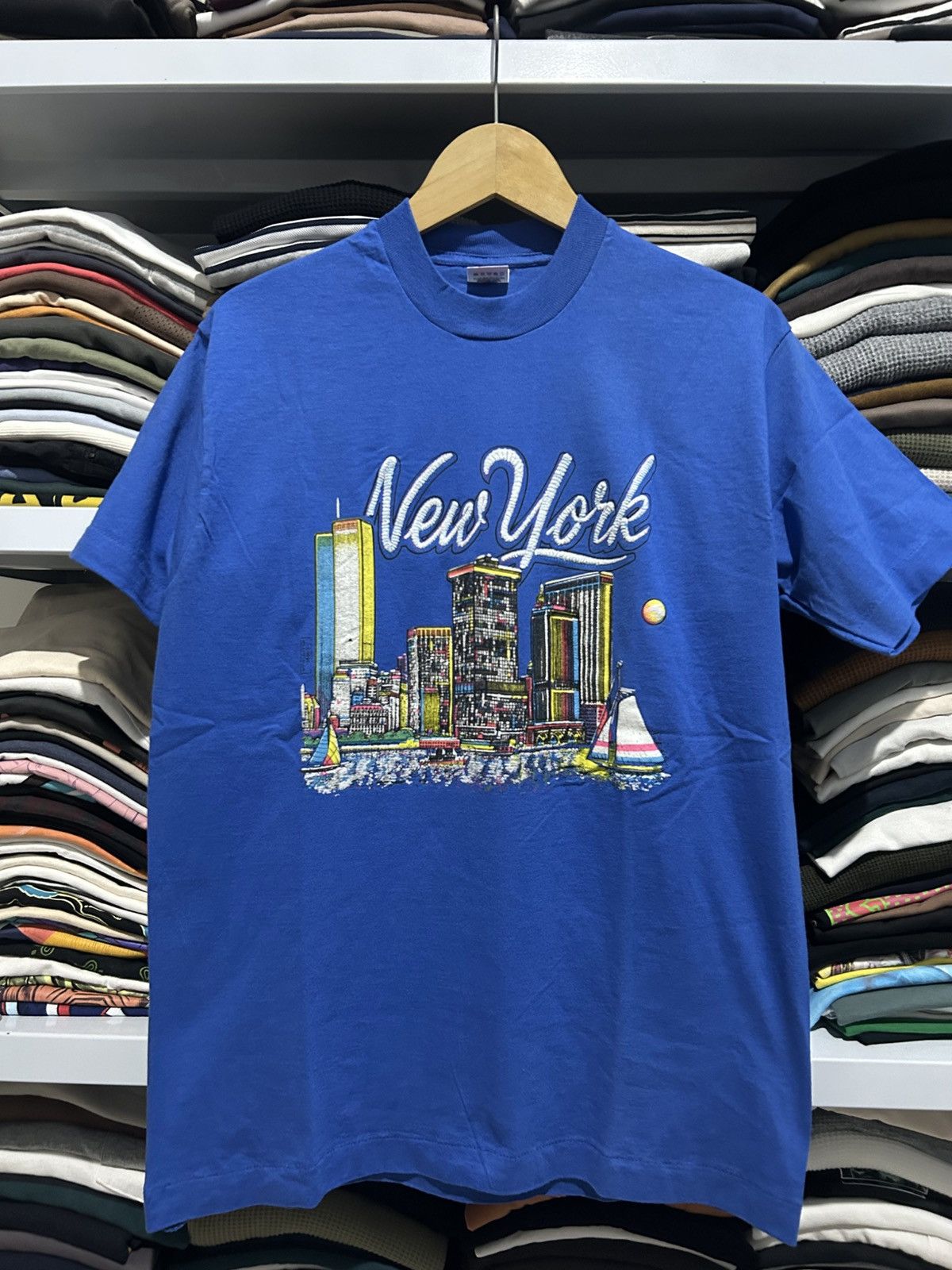 Vintage vintage newyork 1990 tee Size US L / EU 52-54 / 3 - 1 Thumbnail