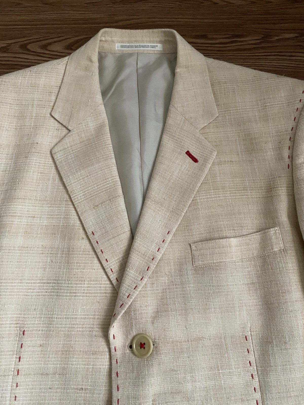 Yohji Yamamoto Yohji Yamamoto Pour Homme "DR.YY" Hand Stitch Jacket Size 42R - 5 Thumbnail