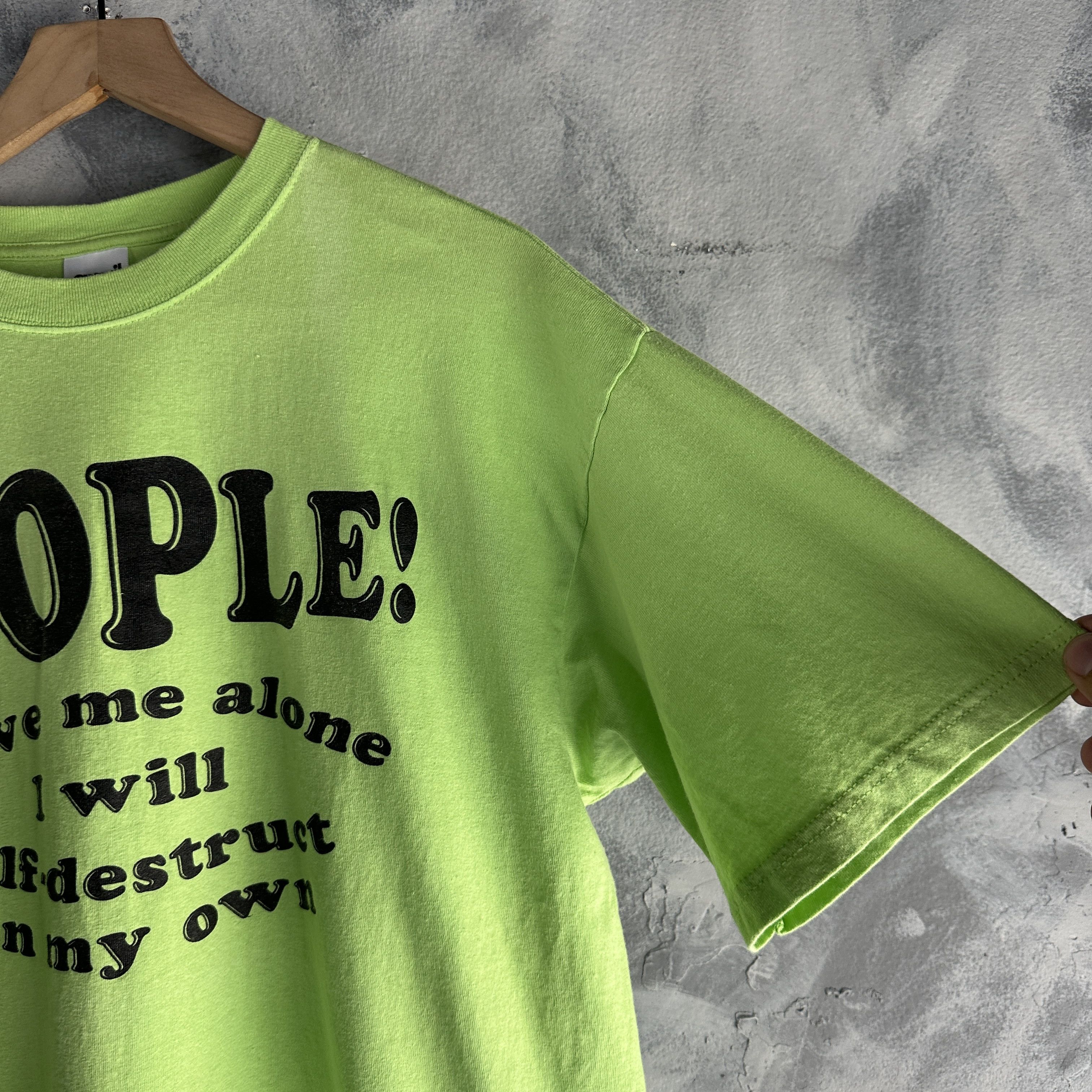 Other Vintage Funny T Shirt Mens Large "People Leave Me Alone" 90s Size US L / EU 52-54 / 3 - 4 Thumbnail